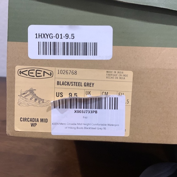 NIB Men’s KEEN Circadia Mid Waterproof Hiking Boots Sz 9.5 - Picture 15 of 16